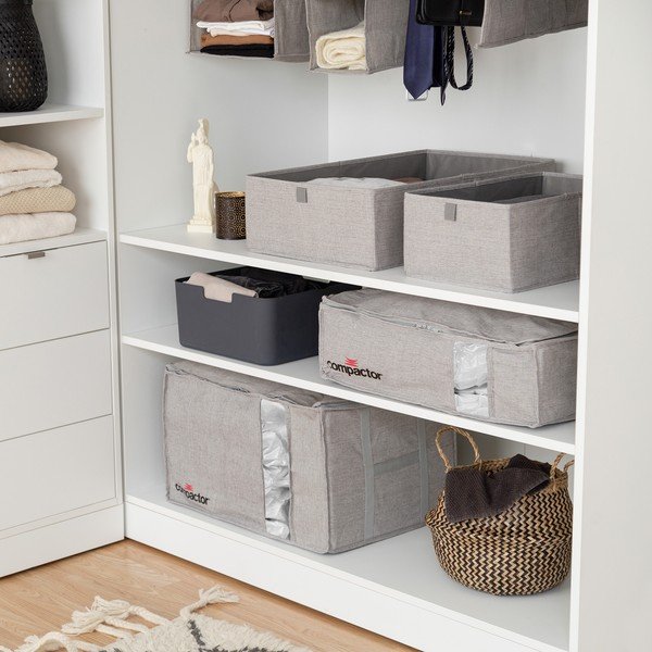 Szary pojemnik do przechowywania Compactor Oxford, 42 x 36 cm-image-1