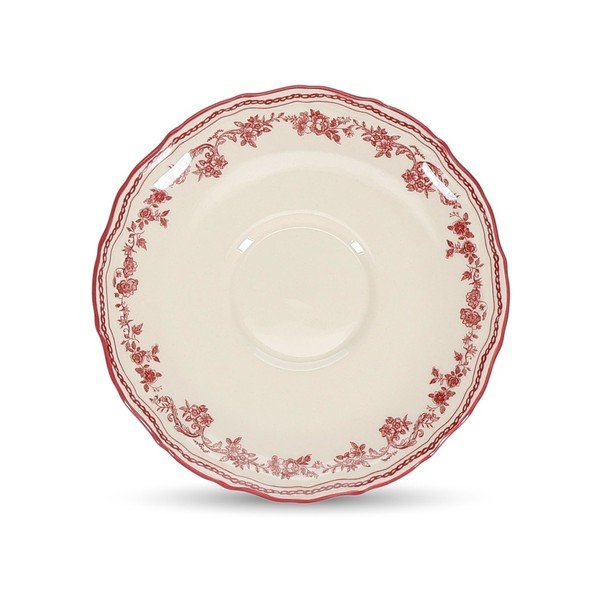 Bordowy/w kolorze kości słoniowej spodek ø 15,5 cm Cyril – S|P Collection