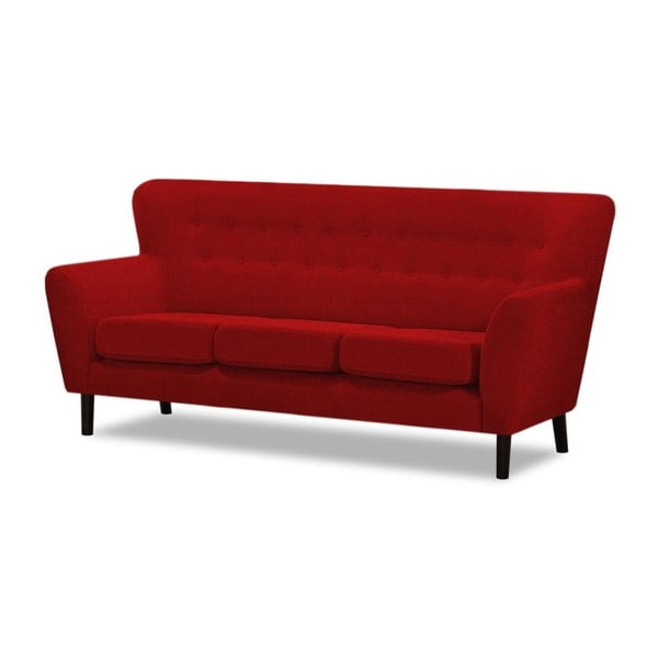 Czerwona sofa trzyosobowa Wintech Leeds