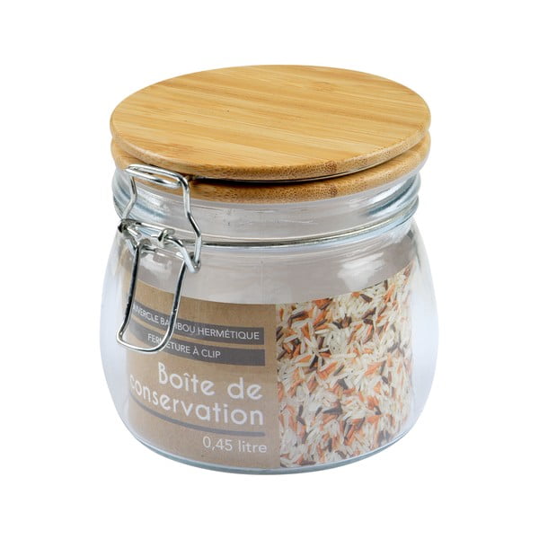 Szklany pojemnik na żywność na produkty sypkie – Homéa-image-3