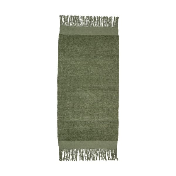 Zielony bawełniany dywan Bloomingville Grass, 60x135 cm
