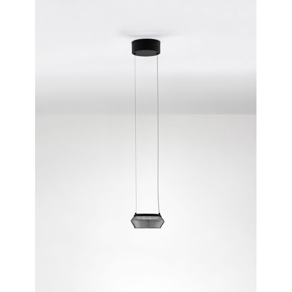 Szklana lampa wisząca LED w kolorze matowej czerni ø 14 cm Jailyn – Nova Luce-image-3