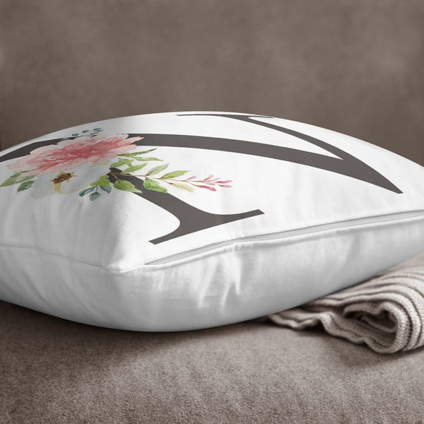 Poszewka na poduszkę Minimalist Cushion Covers Floral Alphabet N, 45x45 cm