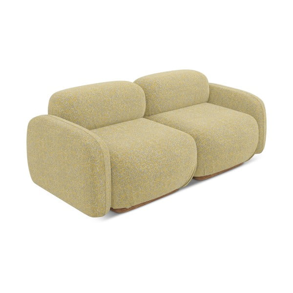 Żółta sofa modułowa 190 cm Ailani – Makamii-image-4