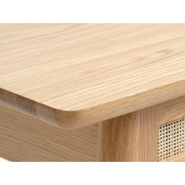 Konsola z blatem w dekorze dębu 40x110 cm Barrali – Unique Furniture-image-4