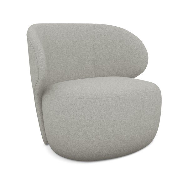 Jasnoszary fotel Kama – Makamii