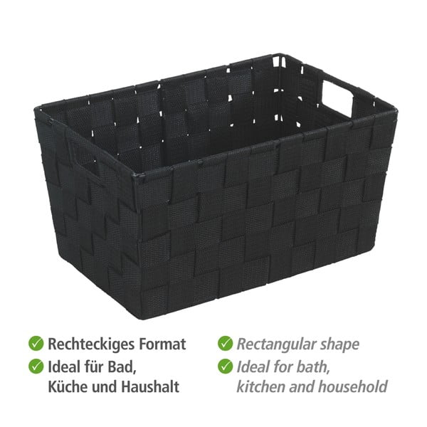 Czarny koszyk Wenko Adria, 20x30 cm-image-2