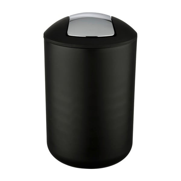 Czarny kosz na śmieci Wenko Brasil L, wys. 31 cm-image-1
