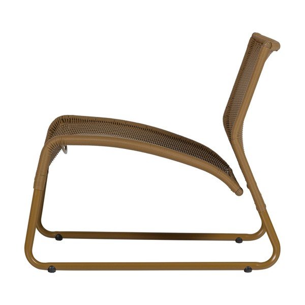 Fotel ogrodowy ze sztucznego rattanu w kolorze ochry West – WOOOD-image-2