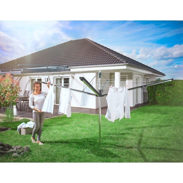 Ogrodowa suszarka na pranie w kolorze srebra 50 m Linomatic 500 Plus – LEIFHEIT-image-3