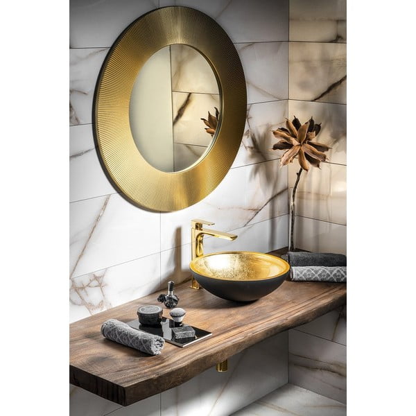 Bateria umywalkowa stojąca w kolorze złota Spy – Sapho-image-3