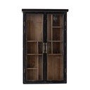 Czarna witryna z litego drewna jodłowego wisząca 50x80x14 cm Hazem – Bloomingville