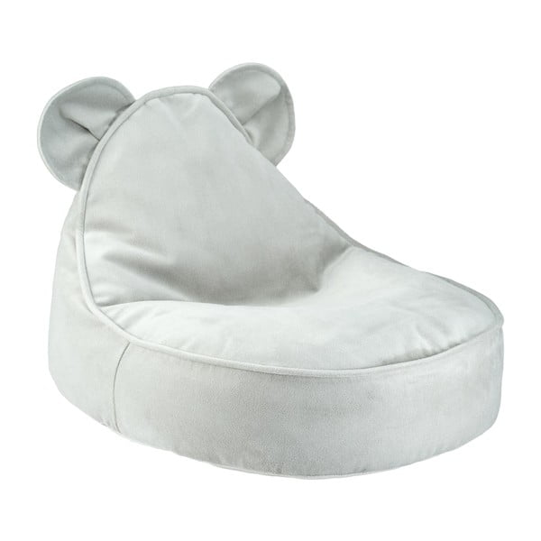 Miętowy aksamitny dziecięcy worek do siedzenia Bear – Wigiwama
