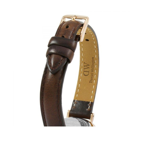 Zegarek damski z białym cyferblatem i z detalami w różowozłotej barwie Daniel Wellington Petite Bristol, ⌀ 28 mm-image-1