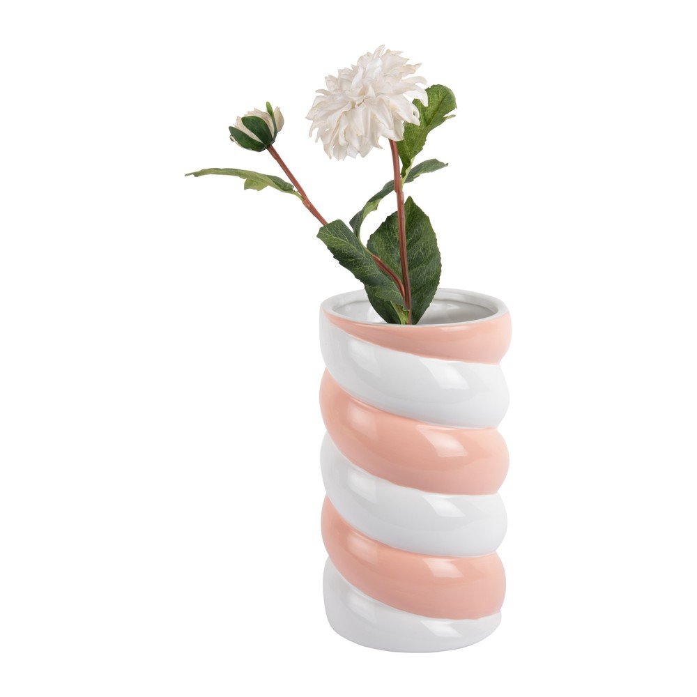 Biały/różowy ceramiczny wazon (wysokość 23 cm) Marshmallow – PT LIVING (zdjęcie 3)