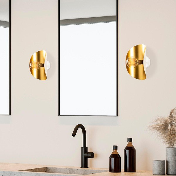 Kinkiet w biało-złotym kolorze Sivani – Opviq lights-image-1