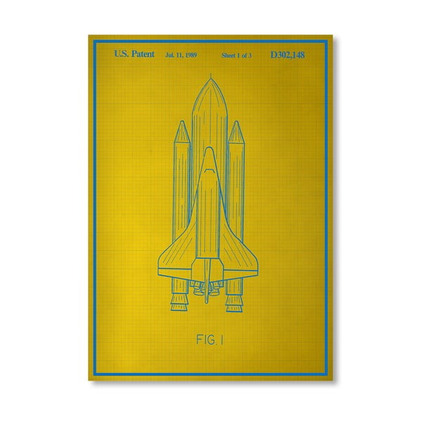 Plakat Space Shuttle, 30x42 cm