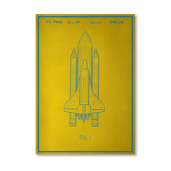 Plakat Space Shuttle, 30x42 cm
