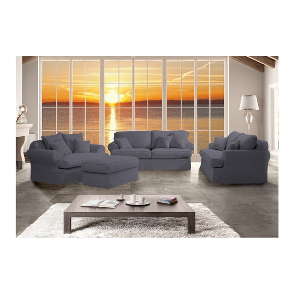 Antracytowa sofa trzyosobowa Max Winzer Hermine-image-4