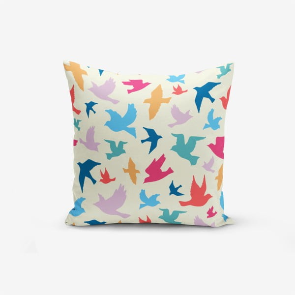 Poszewka na poduszkę z domieszką bawełny Minimalist Cushion Covers Modern Birds, 45x45 cm