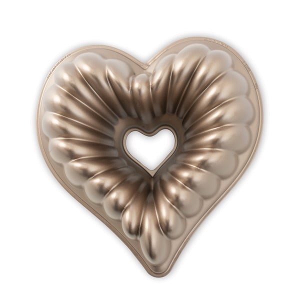 Forma na babkę w kształcie serca w kolorze miedzi Nordic Ware Heart, 2,4 l