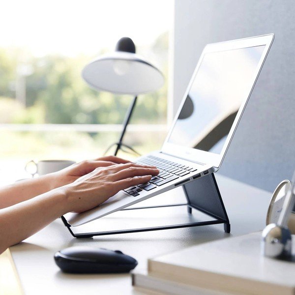 Czarny metalowy stojak na laptopa Tower – YAMAZAKI-image-4