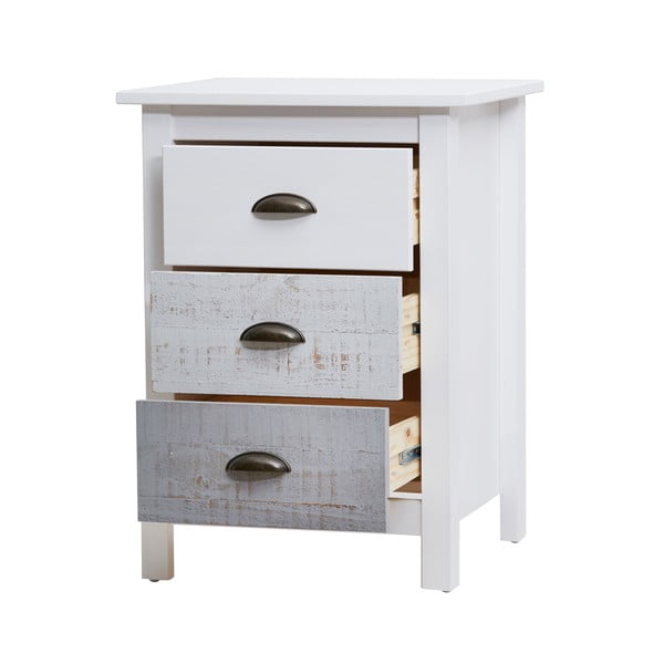 Biało-szara szafka nocna Marckeric Romantica-image-4