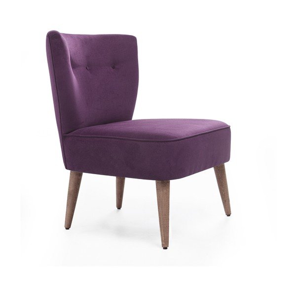 Fioletowy fotel tapicerowany Balcab Home Molly-image-1