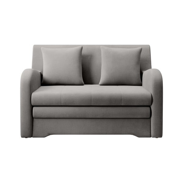 Szara aksamitna rozkładana sofa 130 cm Ario – ELTAP