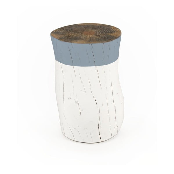 Stołek/pieniek z drewna sosnowego Surdic Tronco Azul, ø 30 cm