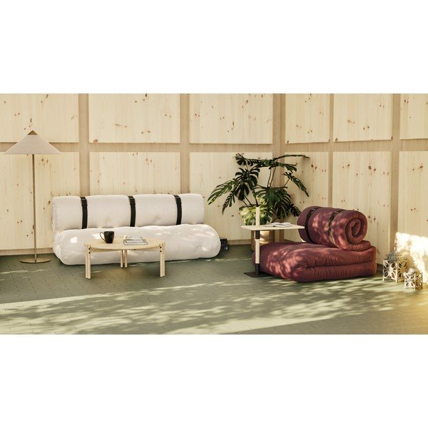 Sofa rozkładana Karup Design Buckle Up Bordeaux-image-1