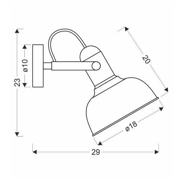Czarny metalowy kinkiet Reno – Candellux Lighting-image-2