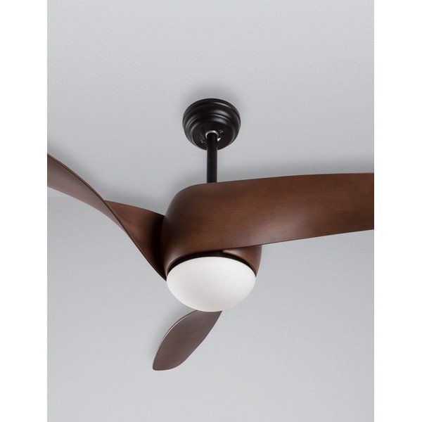 Metalowa lampa sufitowa LED w kolorze matowej czerni/w ciemnym naturalnym kolorze ze szklanym kloszem Breeze – Nova Luce-image-3