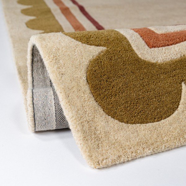 Wełniany chodnik tkany ręcznie w naturalnym kolorze 80x230 cm Lois – Flair Rugs-image-2