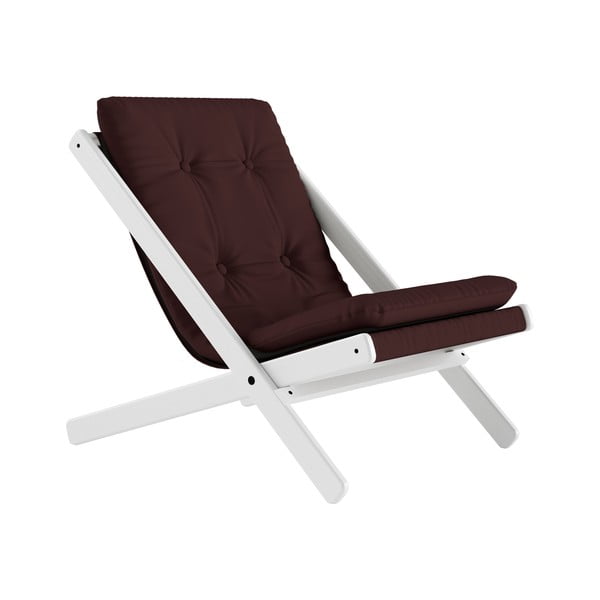 Fotel składany Karup Design Boogie White/Brown