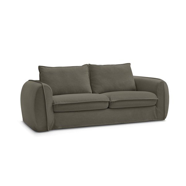 Szarobrązowa sofa do spania/rozkładana 236 cm Archimede – Bobochic Paris-image-3