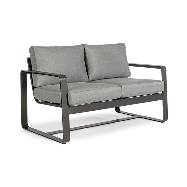 Szara aluminiowa sofa ogrodowa Merrigan   – Bizzotto-image-2