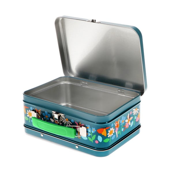 Ciemnoniebieska metalowa walizka dziecięca 19x8x17 cm Fairies in the Garden – Rex London-image-2