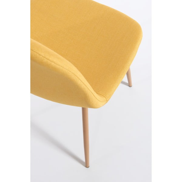 Zestaw 2 żółtych krzeseł Bonami Essentials Lissy-image-4