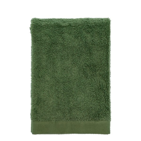 Zielony ręcznik z bawełny organicznej 50x100 cm Comfort Organic – Södahl