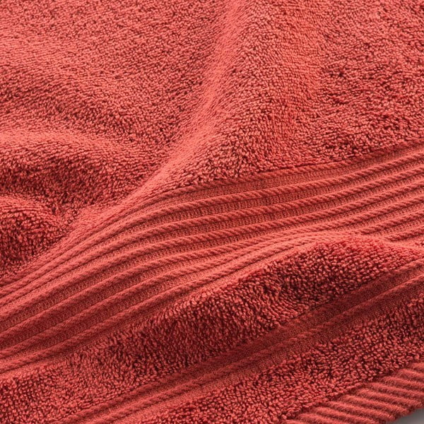 Ceglasty bawełniany ręcznik frotte 50x90 cm Tendresse – douceur d'intérieur-image-2