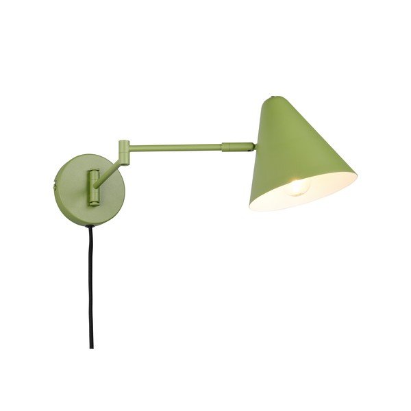 Zielony kinkiet z elastyczną konstrukcją do kontaktu ø 15 cm Cosima – Trio-image-2