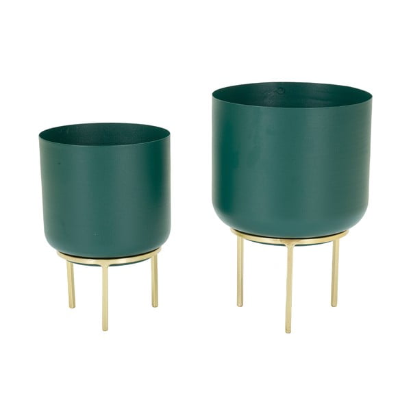 Metalowe osłonki na doniczki zestaw 2 szt. ø 20 cm Grent – Mauro Ferretti