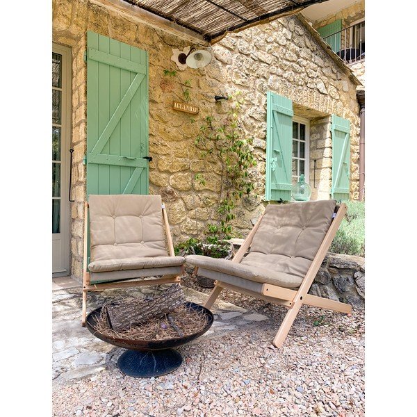 Jasnobrązowy fotel ogrodowy Boogie – Karup Design-image-4