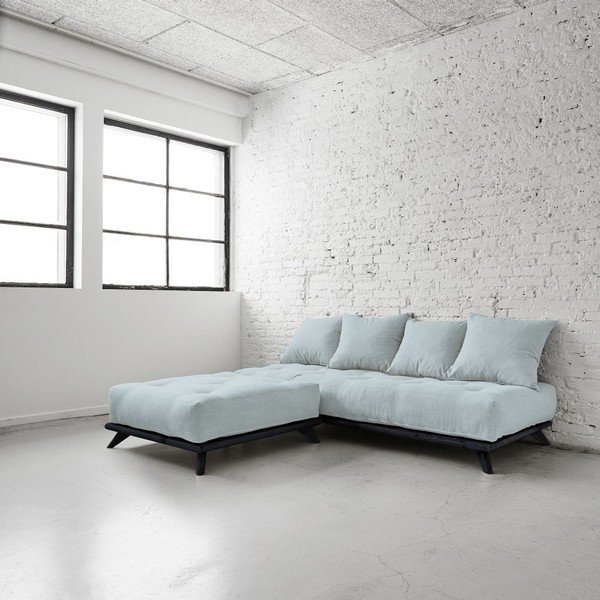 Sofa Senza Black/Sky Blue-image-2