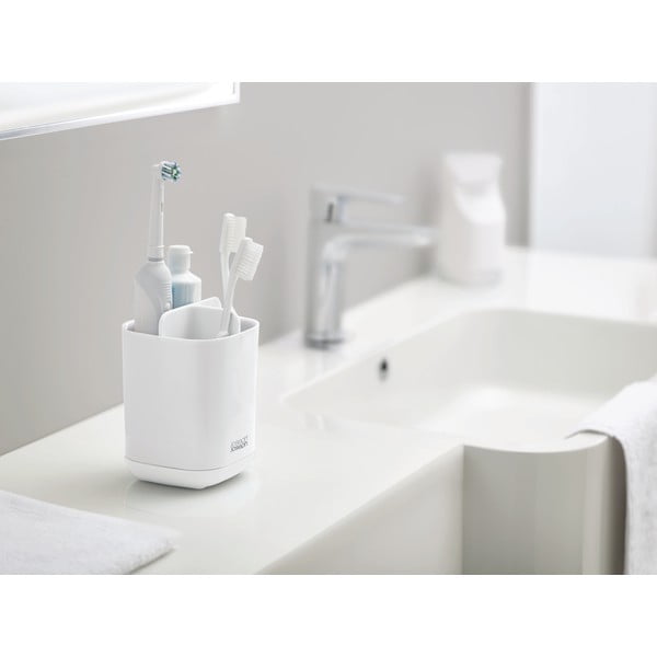 Biały stojak na szczoteczki do zębów Joseph Joseph EasyStore-image-1