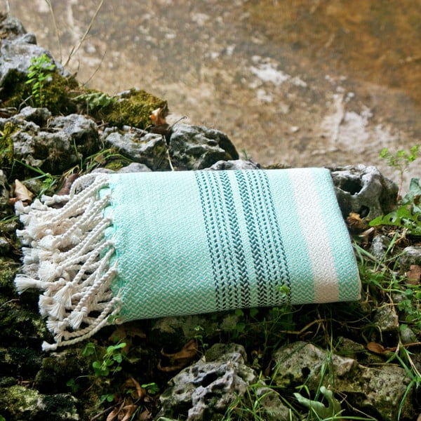 Ręcznik hamam Sea Turquoise, 90x180 cm
