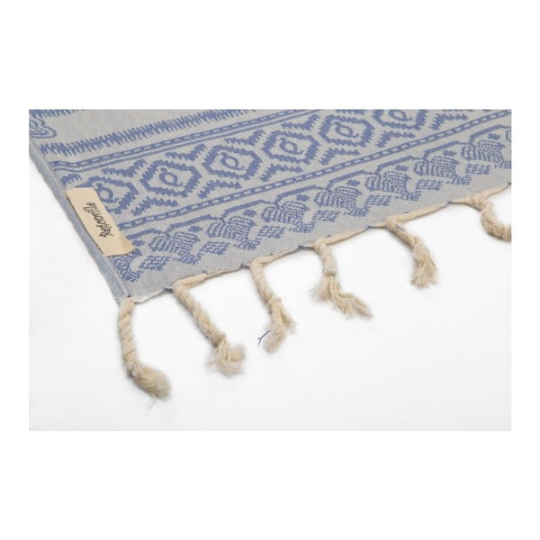 Ręcznik hammam Paisley Blue, 95x175 cm-image-3