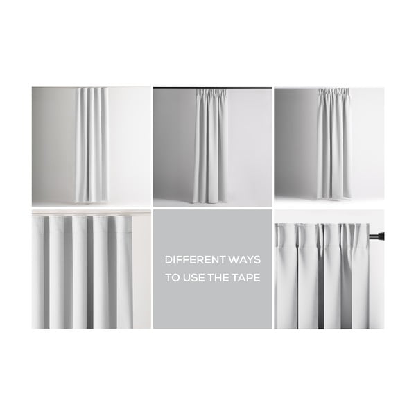 Biała zasłona częściowo zaciemniająca (dimout) 140x245 cm Kierra – Restilo-image-3