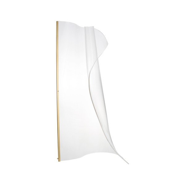 Aluminiowa lampa stojąca LED w kolorze złota z kloszem ze szkła akrylowego (wysokość 105 cm) Siderno – Nova Luce